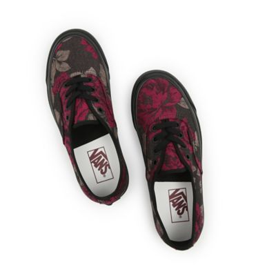 Red 2024 floral vans