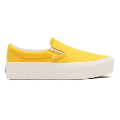 Yellow slip cheap on sneakers