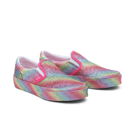 Kinder Glitter Classic Slip-On Schuhe (4-8 Jahre) | Vans
