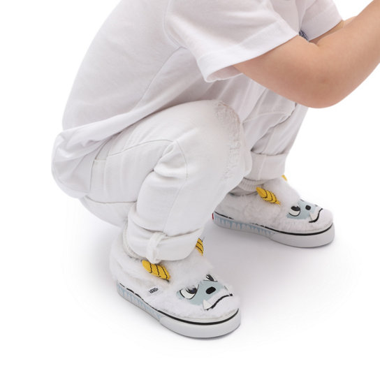 Scarpe Bambino Slip-On Yeti Velcro (1-4 anni) | Bianco | Vans مزيل عرق دوف
