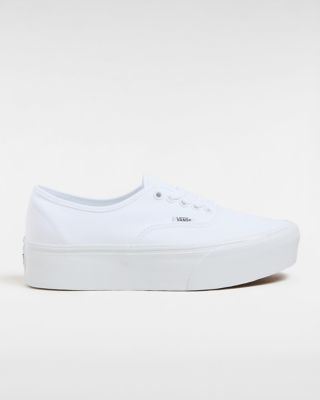 Vans Canvas Authentic Stackform Schuhe (canvas True White/true White) Damen Weiß