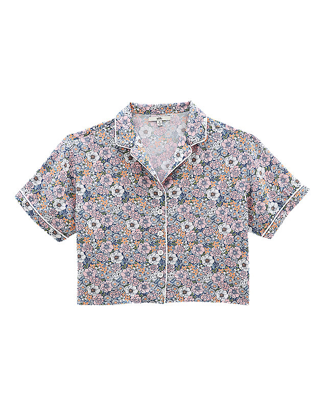 Retro Floral Woven Shirt 5