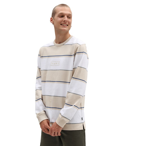 Easy+Box+Bold+Stripe+Long+Sleeve+T-shirt