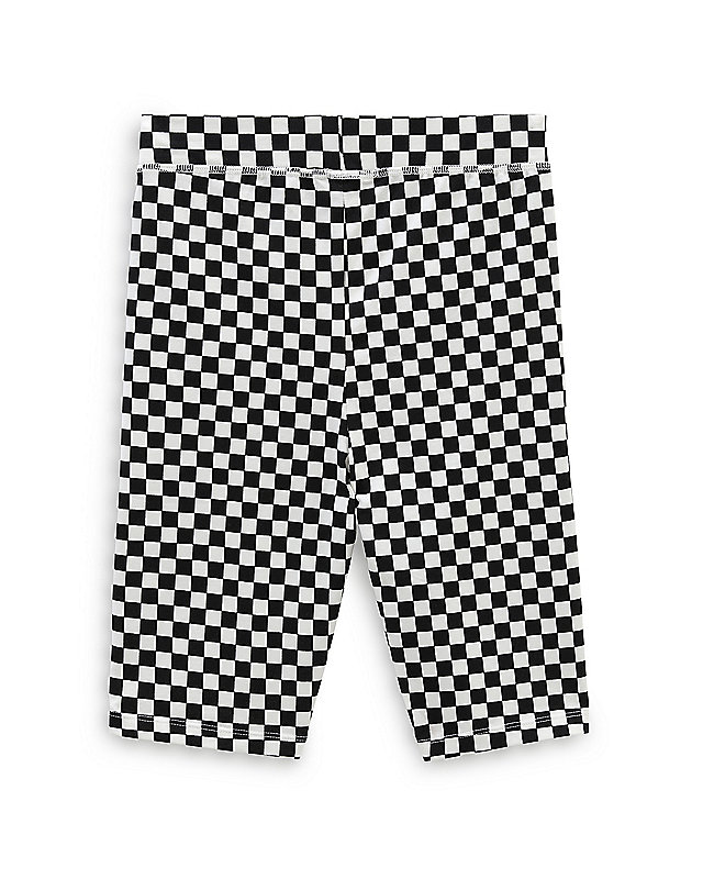 Flying V Print Legging Shorts | Black, White | Vans