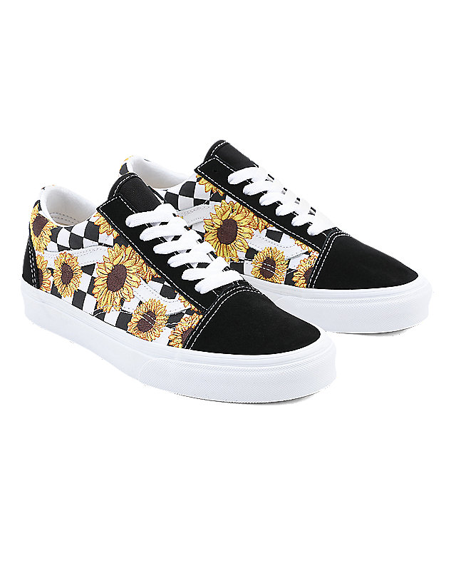 Sunflower Embroidery Old Skool Shoes 1