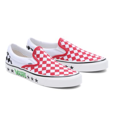 Diamond Check Classic Slip-On 98 DX Shoes | Red | Vans