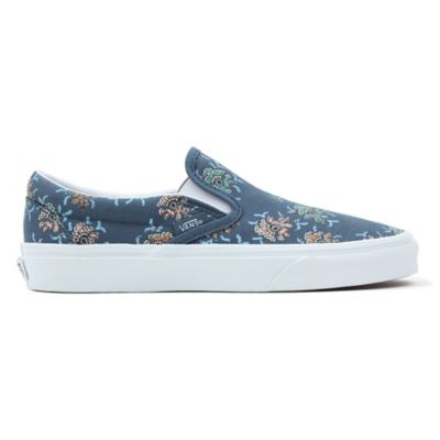 Vans light blue slip hot sale ons