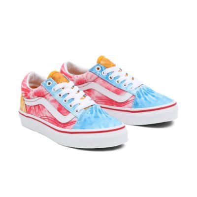 Kids Tie Dye Block Old Skool Shoes 4 8 years Multicolour Vans