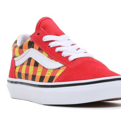 Orange old school store vans