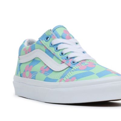 Girls light best sale blue vans