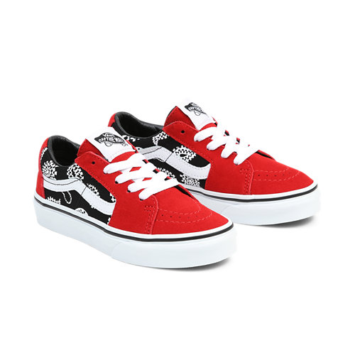 4-8 Ans Taille 31.5 Chaussures Flame Comfycush Old Skool Enfant Checkerboard/red Vans Chaussures Chaussures basses Enfant Rouge flame 