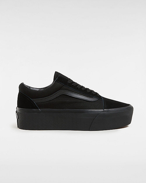 Vans Old Skool Stackform Shoes (suede/canvas Black/black) Women Black