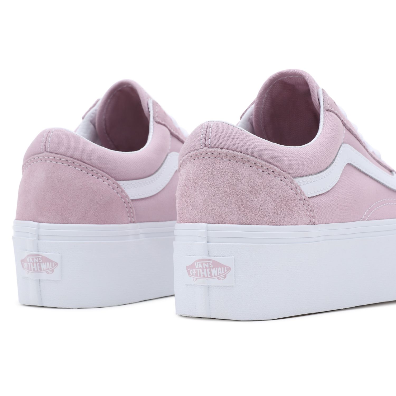 Vans sneaker pink sales and white