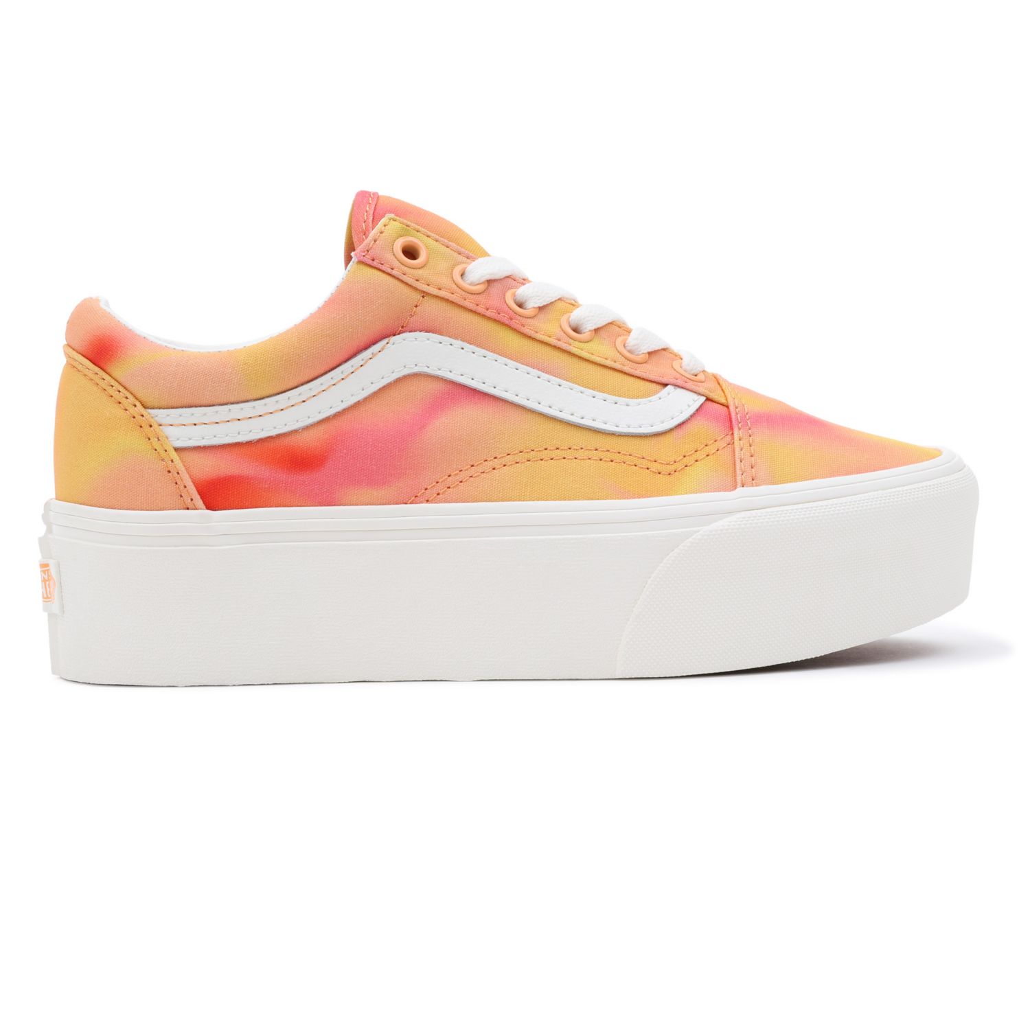 Orange on sale vans womens