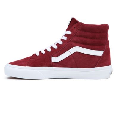 Burgundy skate 2024 high vans