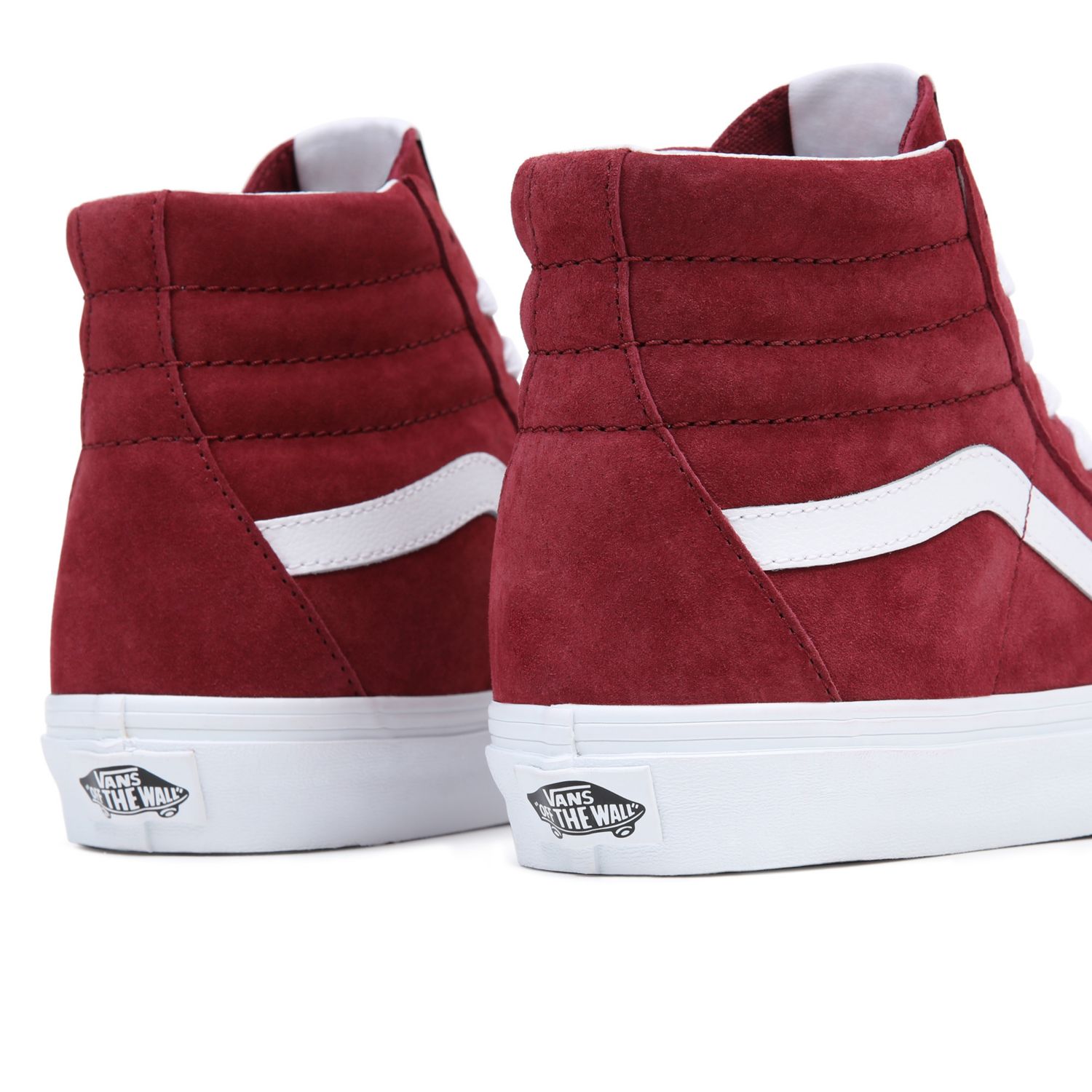 Vans sk8 hi hot sale platform red