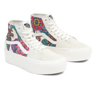 Floral sk8 hi store vans