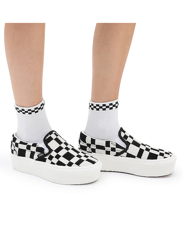 Woven Check Classic Slip-On Stackform Shoes 3