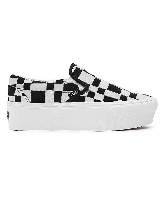 Woven Check Classic Slip-On Stackform Shoes 4