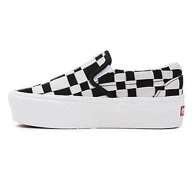 Woven Check Classic Slip-On Stackform Shoes 5