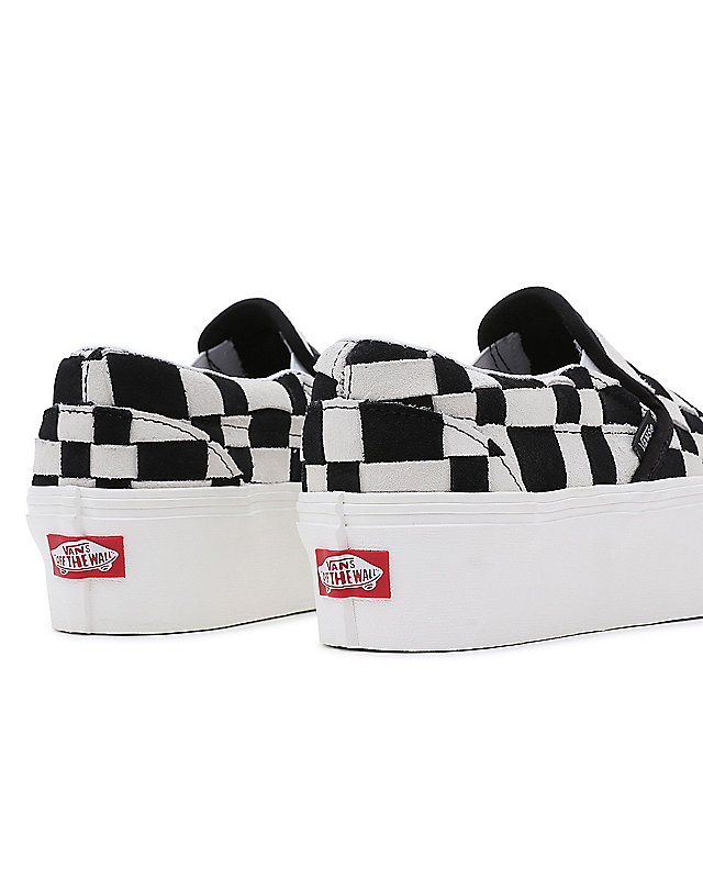 Woven Check Classic Slip-On Stackform Shoes 7