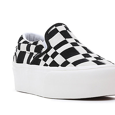 Woven Check Classic Slip-On Stackform Shoes 8