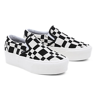 Woven Check Classic Slip-On Stackform Shoes 1