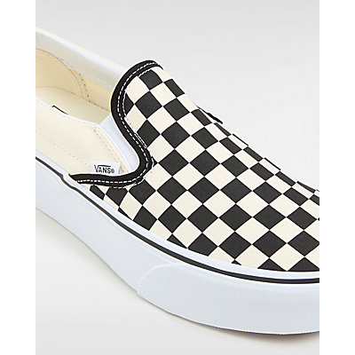 Classic Slip-On Stackform Shoes | Black, White | Vans