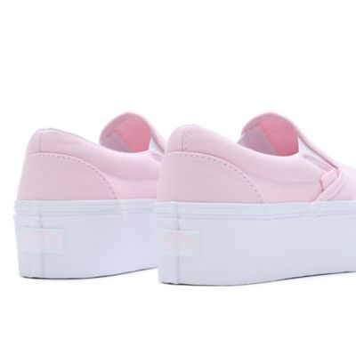 Baby pink cheap slip on vans