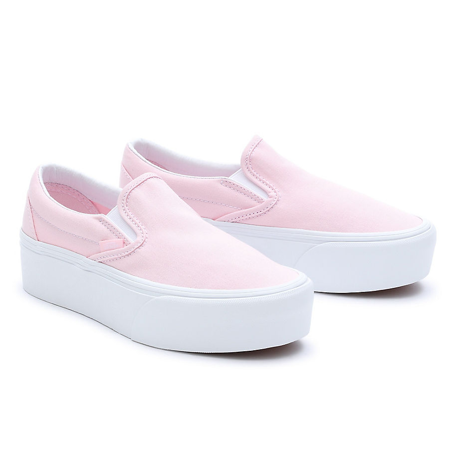 Vans Classic Slip-on Stackforms Shoes (blushing Bride) Women Pink