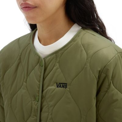 Vans windbreaker online womens olive