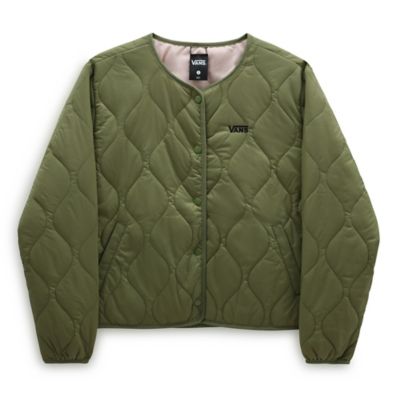 Vans windbreaker online womens olive