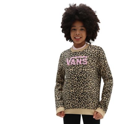 Dziewczęca bluza Leopard Spot Crew (8-14 lat) | Vans
