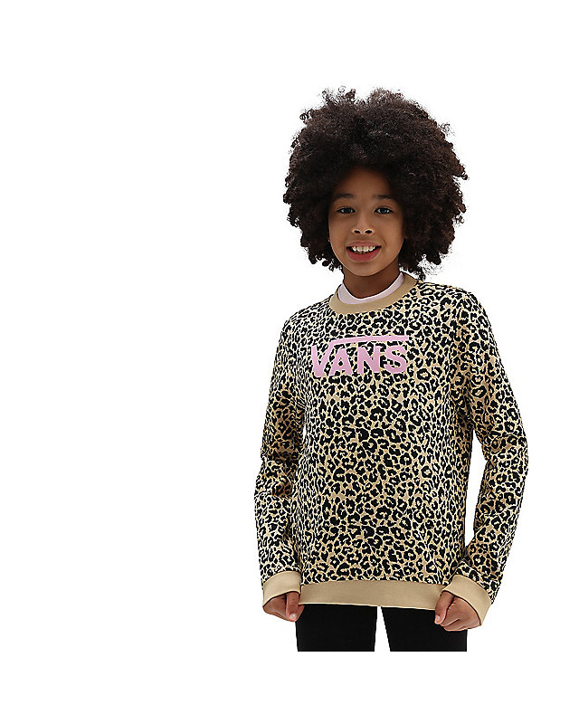 Girls Leopard Spot Crew Sweater (8-14 years) 1