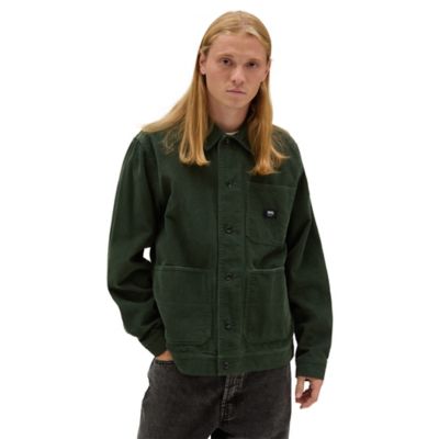 Drill Chore Corduroy Coat | Green | Vans