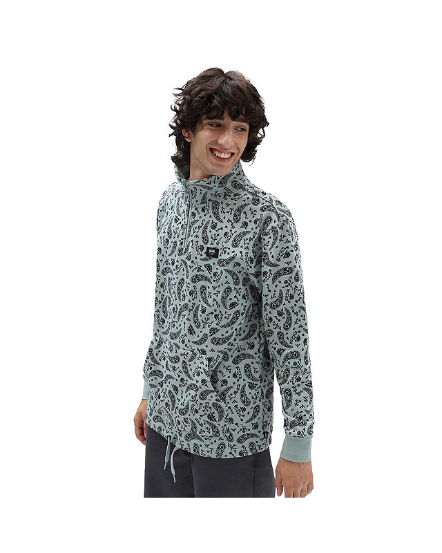 Paisley Bandana Q-Zip Sweater 1
