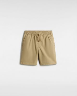 Vans Boys Range Elastic Waist Shorts (8-14 Years) (khaki) Boys Beige