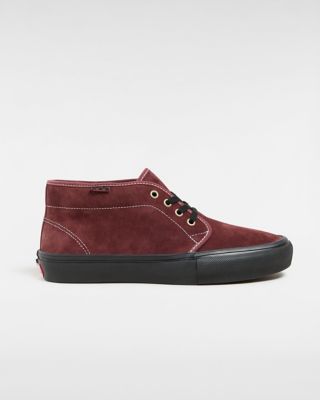 Vans Skate Chukka Shoes (dark Red/black) Unisex Red