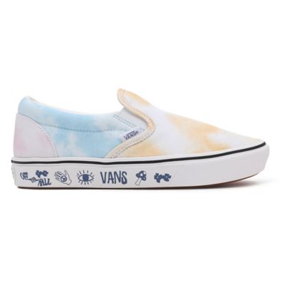 pastel tie dye vans slip on