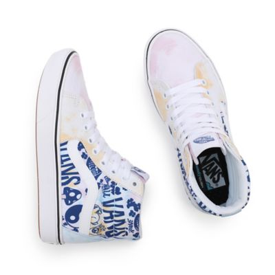 Vans white best sale tie shoes