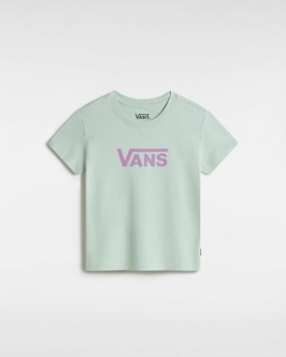 Vans Girls Flying V T-shirt (2-8 Years) (pale Aqua) Little Kids Green