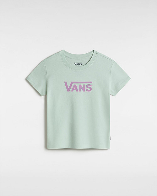 Vans Camiseta De Niñas Flying V  (2-8 Años) (pale Aqua) Little Kids Verde