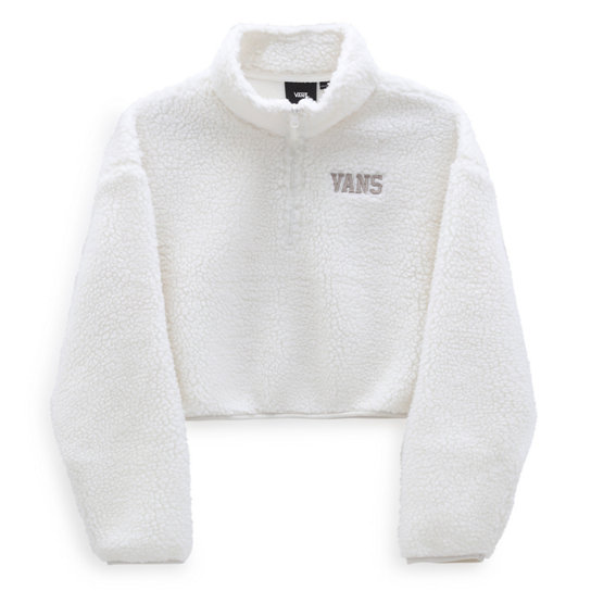 Varsity Warm-Up Half Zip Crop Pullover | Vans