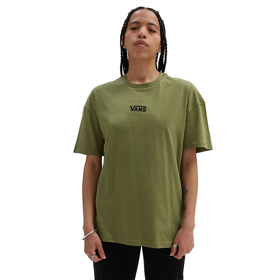 Vans Flying V Oversized T-shirt (loden Green) Women Green