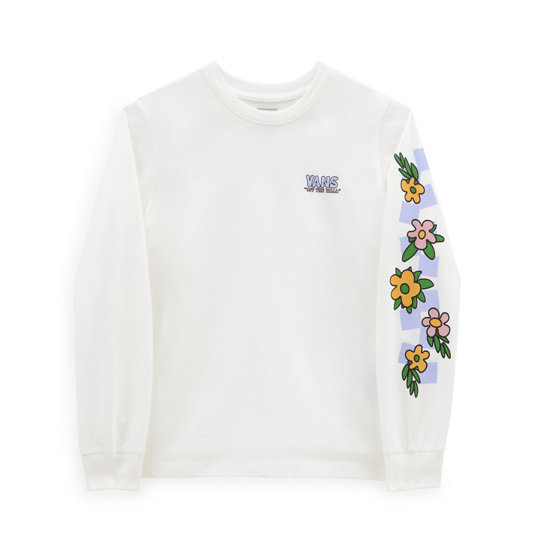 Camiseta de niña de manga larga Floral con logotipo en el lado izquierdo del pecho (8-14 años) | Vans