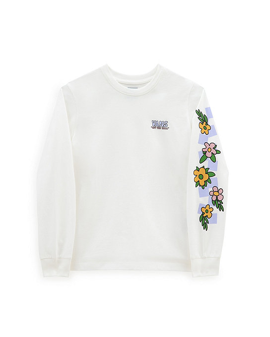 Camiseta de niña de manga larga Floral con logotipo en el lado izquierdo del pecho (8-14 años) | Vans
