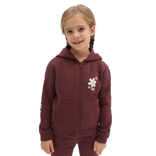 Winter Floral Zip Hoodie voor kleine kinderen (2-8 jaar) | Vans