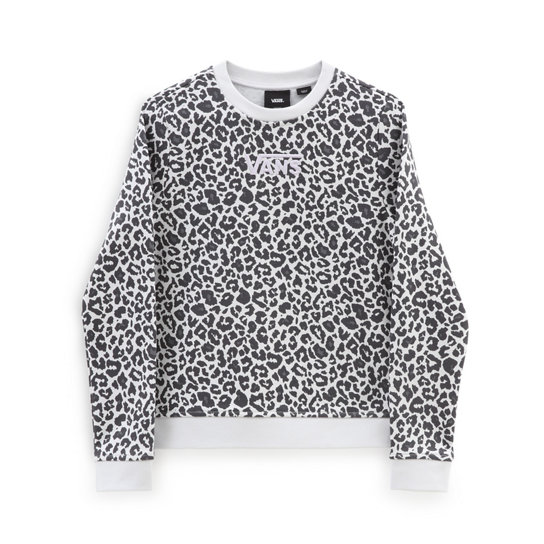 Girls Snow Leopard Crew Sweatshirt (8-14 years) | Vans