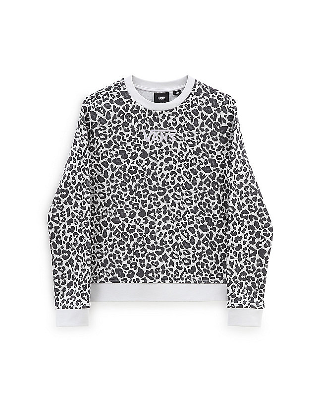 Girls Snow Leopard Crew Sweatshirt (8-14 years) 1