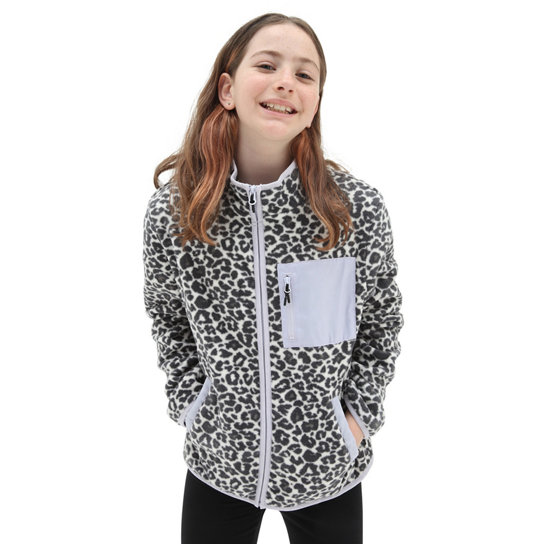 Girls Snow Leopard Fleece Jacket (8-14 years) | Vans